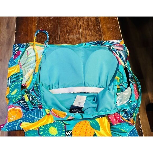 Caribbean Joe Women's Standard One Piece Swimsuit Off The Shoulder - Picture 6 of 7